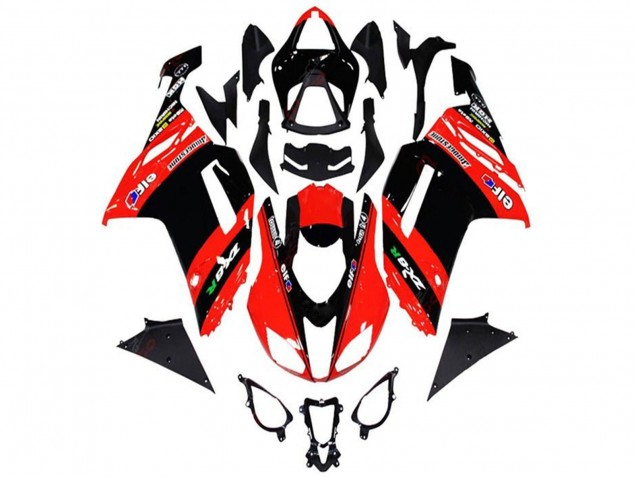 Comprare Carena Moto Kawasaki ZX6R 2013-2018 - Rosso Nero Elf