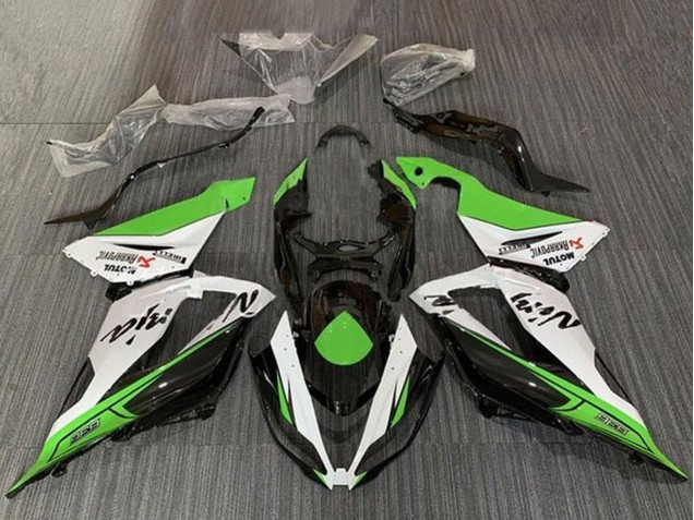 Comprare Carena Moto Kawasaki ZX6R 2013-2018 - Verde Bianco Nero