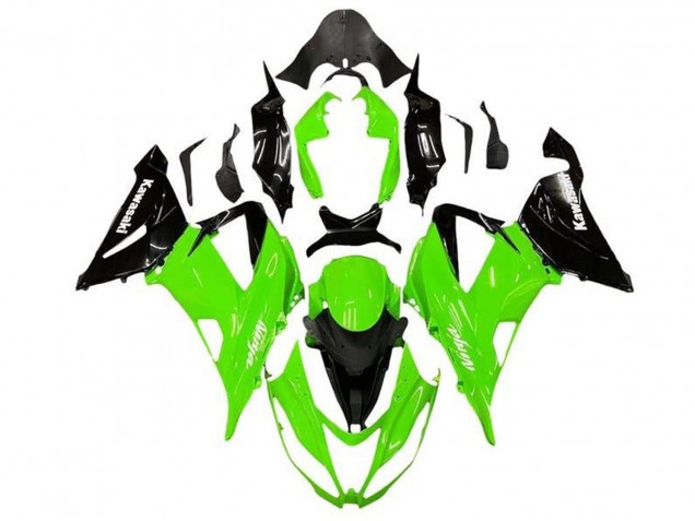 Comprare Kit Carena Moto Kawasaki ZX6R 2013-2018 - Verde Nero Lucido
