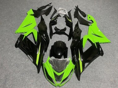 Comprare Carena Moto Kawasaki ZX6R 2013-2018 - Verde Chiaro Nero Lucido