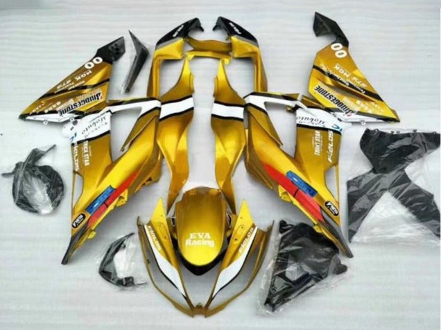Comprare Carena Moto Kawasaki ZX6R 2013-2018 - Oro Bianco Nero