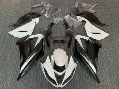 Comprare Kit Carena Moto Kawasaki ZX6R 2013-2018 - Bianco Nero Opaco