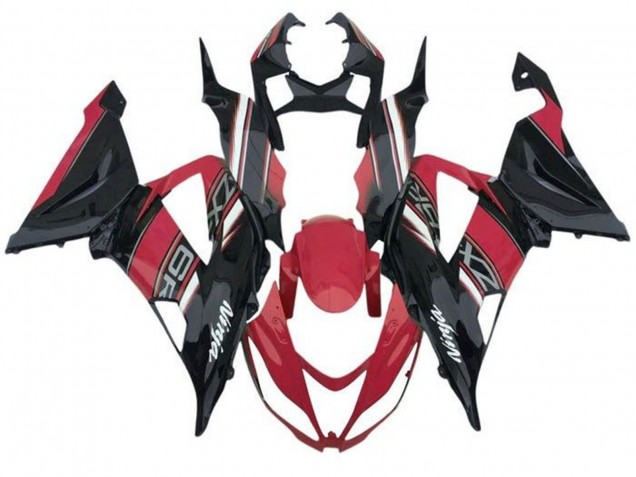 Comprare Carena Moto Kawasaki ZX6R 2013-2018 - Rosso Nero Bianco