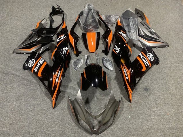 Comprare Carena Moto Kawasaki ZX6R 2013-2018 - Arancia Nero Lucido