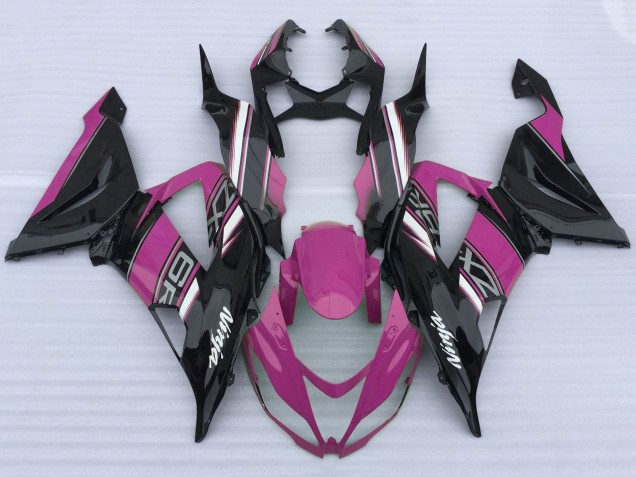 Comprare Carena Moto Kawasaki ZX6R 2013-2018 - Rosa Nero Bianco