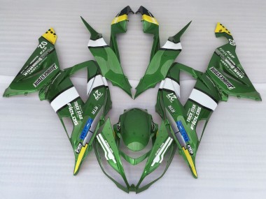 Comprare Carena Moto Kawasaki ZX6R 2013-2018 - Verde Giallo Blu Bianco