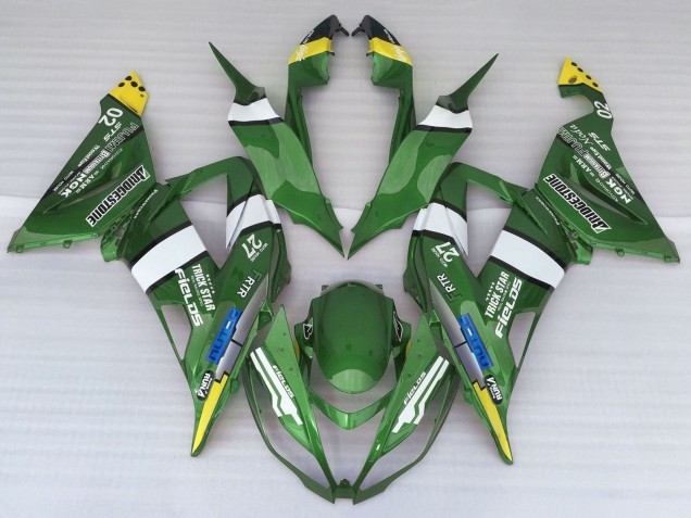 Comprare Carena Moto Kawasaki ZX6R 2013-2018 - Verde Giallo Blu Bianco