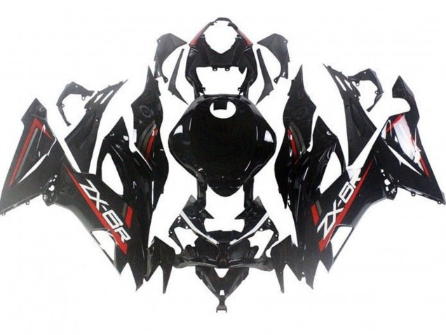 Comprare Carena Moto Kawasaki ZX6R 2019-2022 - Nero Lucido Rosso