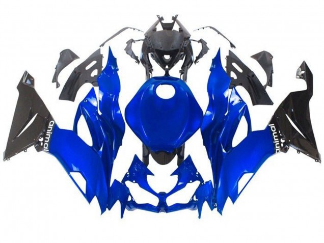 Comprare Carena Moto Kawasaki ZX6R 2019-2022 - Blu Nero Lucido