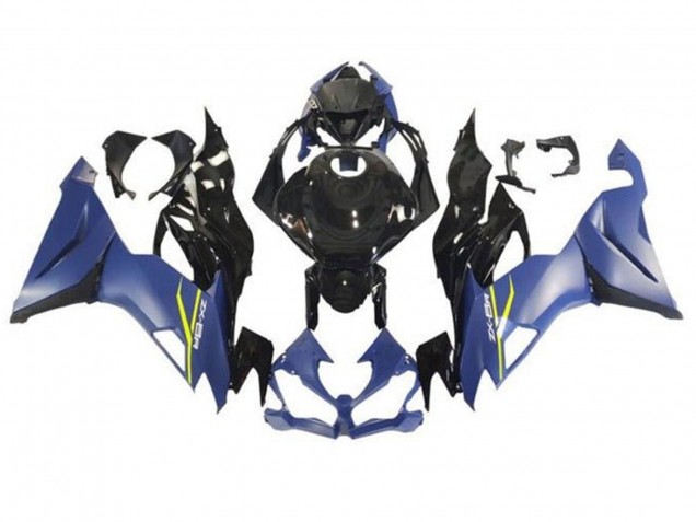 Comprare Carena Moto Kawasaki ZX6R 2019-2022 - Blu Opaco Nero Lucido