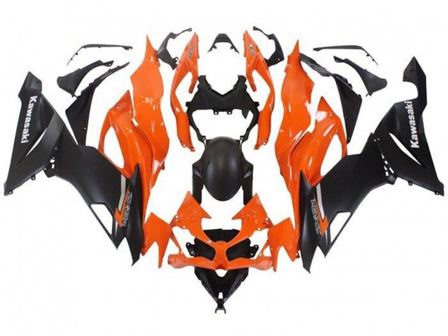 Comprare Carena Moto Kawasaki ZX6R 2019-2022 - Arancia Nero Opaco