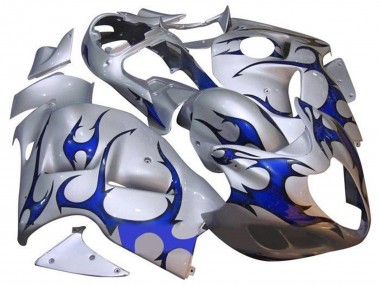 Comprare Carena Moto Suzuki GSXR1000 1996-2007 - Argento Blu Tribal