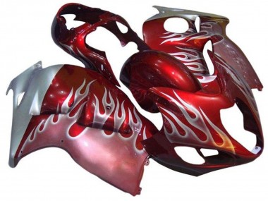 Comprare Carena Moto Suzuki GSXR1000 1996-2007 - Rosso Argento Fiamma
