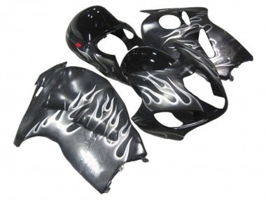 Comprare Carena Moto Suzuki GSXR1000 1996-2007 - Grigio Nero Bianco Fiamma