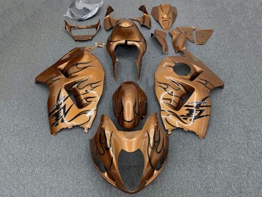 Comprare Carena Moto Suzuki GSXR1000 1996-2007 - Marrone Bronzo Nero Fiamma