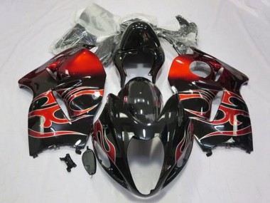 Comprare Carena Moto Suzuki GSXR1000 1996-2007 - Nero Lucido Rosso Tribal