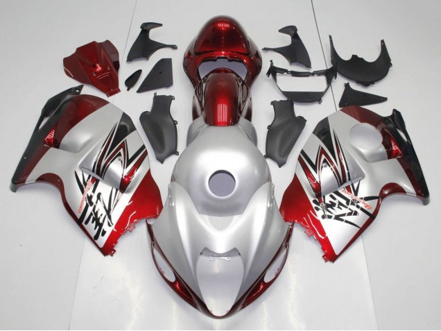 Comprare Carena Moto Suzuki GSXR 1300 Hayabusa 1996-2007 - Argento Caramella Rosso Nero