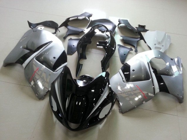 Comprare Carena Moto Suzuki GSXR1000 1996-2007 - Nero Lucido Argento Chrome