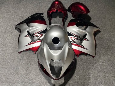 Comprare Carena Moto Suzuki GSXR1000 1996-2007 - Argento Caramella Rosso