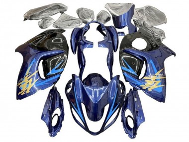 Comprare Carene Moto Suzuki GSXR 1300 Hayabusa 2008-2020 - Blu Nero Azzurro Chiaro Oro