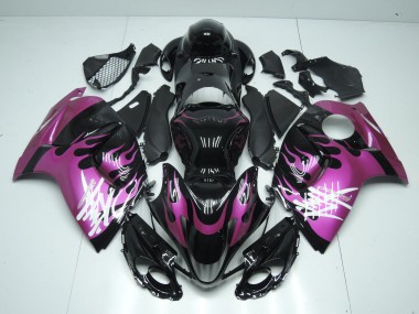 Comprare Carene Moto Suzuki GSXR 1300 Hayabusa 2008-2020 - Nero Lucido Viola Fiamma