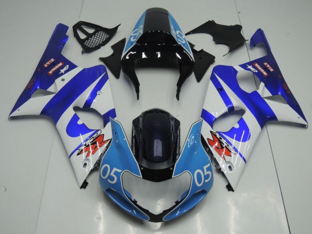 Comprare Carena Moto Suzuki GSXR1000 2000-2002 - Blu Bianco Nero Lucido Azzurro Chiaro 05