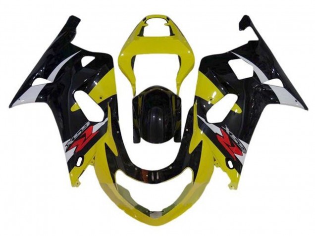 Comprare Carena Moto Suzuki GSXR1000 2000-2002 - Giallo Argento Nero Lucido Rosso