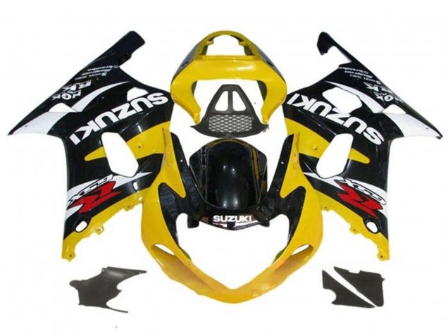 Comprare Carena Moto Suzuki GSXR1000 2000-2002 - Giallo Nero Lucido Bianco Rosso