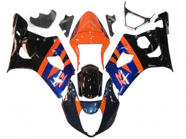Comprare Carena Moto Suzuki GSXR 1000 2003-2004 - Arancia Blu Nero Lucido