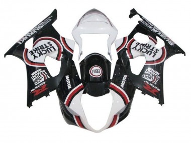 Comprare Carena Moto Suzuki GSXR 1000 2003-2004 - Bianco Nero Rosso Lucky Strike