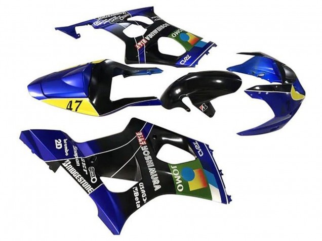 Comprare Carena Moto Suzuki GSXR 1000 2003-2004 - Blu Giallo Nero JOMO