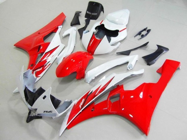 Comprare Kit Carena Moto ABS Yamaha YZF R6 2006-2007 - Bianco Rosso