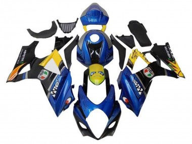 Comprare Carena Moto Suzuki GSXR 1000 2005-2006 - Blu Giallo Nero Squalo