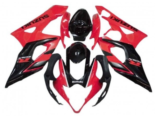 Comprare Carena Moto Suzuki GSXR 1000 2005-2006 - Rosso Nero Lucido Banda