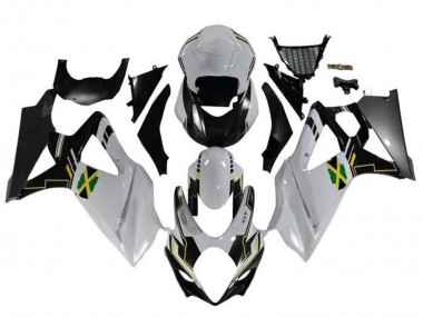 Comprare Carena Moto Suzuki GSXR 1000 2005-2006 - Bianco Nero Giallo Jamaica