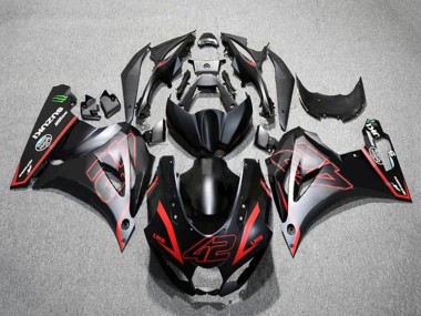 Comprare Carena Moto Suzuki GSXR1000 2017-2024 - Nero Opaco Rosso 42