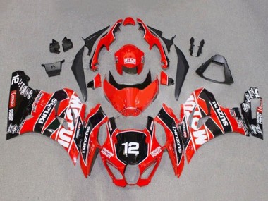 Comprare Carena Moto Suzuki GSXR1000 2017-2024 - Rosso Bianco Nero Motul 12