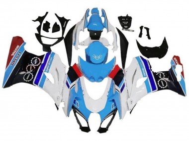 Comprare Carena Moto Suzuki GSXR1000 2017-2024 - Bianco Blu Banda Rosso