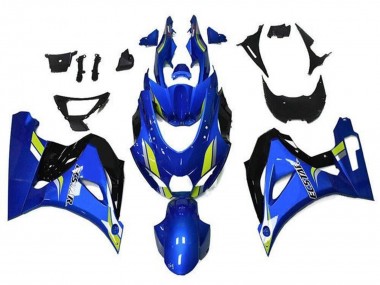 Comprare Carena Moto Suzuki GSXR1000 2017-2024 - Blu Verde Nero Ecstar