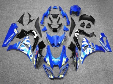 Comprare Carena Moto Suzuki GSXR1000 2017-2024 - Blu Bianco Ecstar