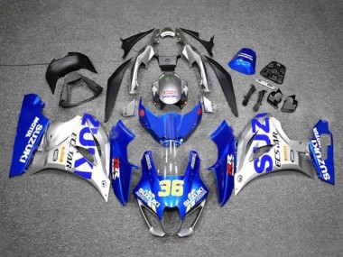 Comprare Carena Moto Suzuki GSXR1000 2017-2024 - Blu Argento Ecstar 36