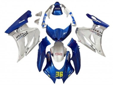 Comprare Carena Moto Suzuki GSXR1000 2017-2024 - Blu Argento Motul 36