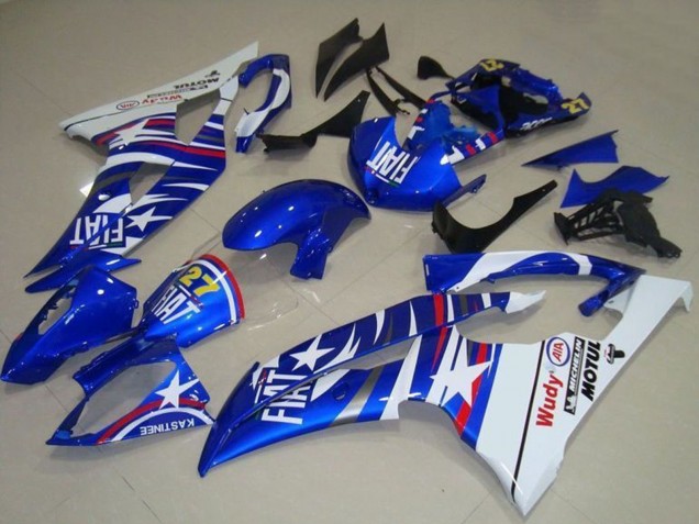 Comprare Carena Moto Yamaha YZF R6 2008-2016 - Bianco Blu Fiat Motul Michelin 27