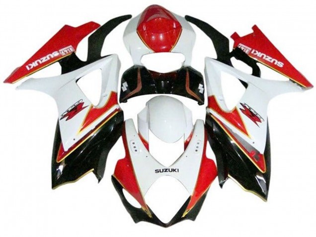 Comprare Carena Moto Suzuki GSXR 1000 2007-2008 - Bianco Rosso Oro Nero