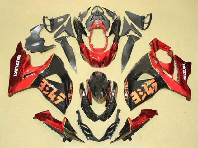Comprare Kit Carena Moto Suzuki GSXR 1000 2009-2016 - Rosso Nero