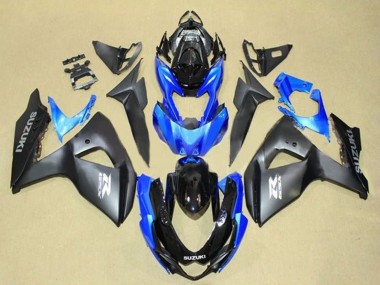 Comprare Carena Moto Suzuki GSXR 1000 2009-2016 - Nero Opaco Blu Nero Lucido Grigio