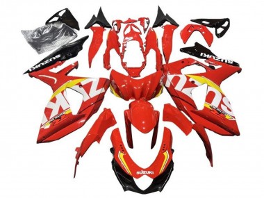Comprare Carena Moto Suzuki GSXR 1000 2009-2016 - Rosso Giallo Bianco Nero