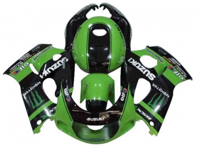 Comprare Carena Moto Suzuki GSXR 600 / GSXR 750 1996-2000 - Verde Nero Mostro
