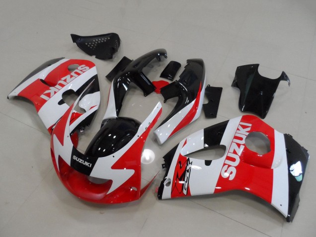 Comprare Carena Moto Suzuki GSXR 600 / GSXR 750 1996-2000 - Rosso Bianco Nero