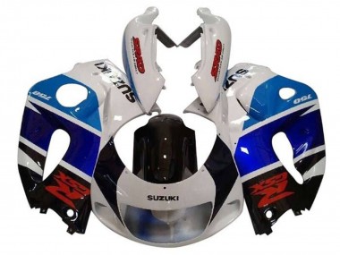 Comprare Carena Moto Suzuki GSXR 600 / GSXR 750 1996-2000 - Bianco Nero Double Blu Rosso